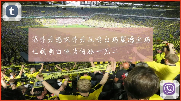 范乔丹感叹乔丹压哨出场震撼全场让我明白他为何独一无二